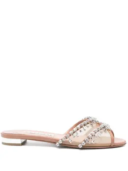 Aquazzura: Бежевые сабо 