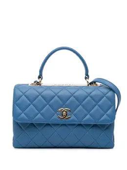 CHANEL Pre-Owned: Голубая сумка 