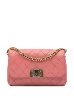 CHANEL Pre-Owned: Розовая сумка через плечо 