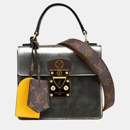Louis Vuitton: Коричневая сумка 