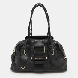 Versace: Чёрная сумка 