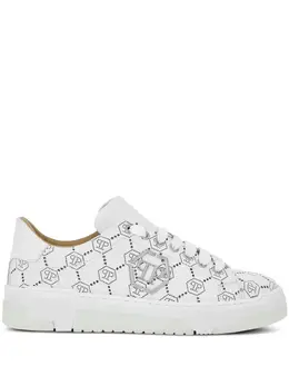 Philipp Plein: Белые кроссовки 