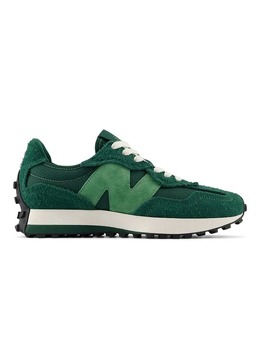 New Balance: Зелёные кроссовки 