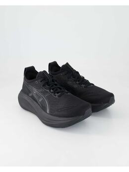 Asics: Чёрные кроссовки 