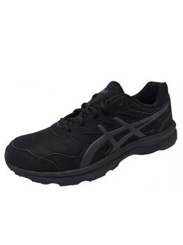 Asics: Чёрные кроссовки 