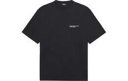 Balenciaga: Чёрная футболка 