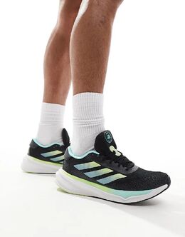 adidas Performance: Чёрные кроссовки 
