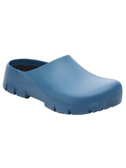 Birkenstock: Синие сабо 