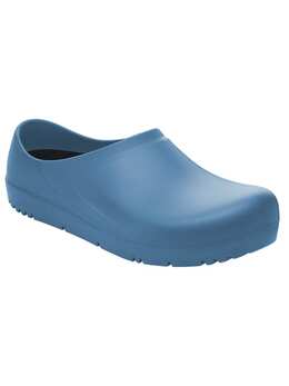 Birkenstock: Синие сабо 