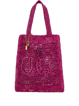 Chloé: Розовая сумка-шоппер 
