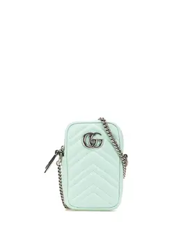 Gucci Pre-Owned: Серебристая сумка через плечо 