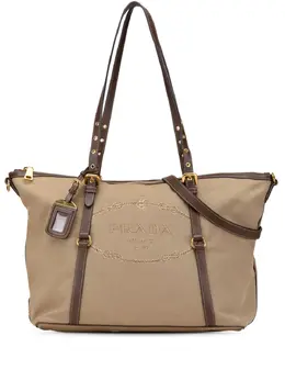 Prada Pre-Owned: Коричневая сумка 