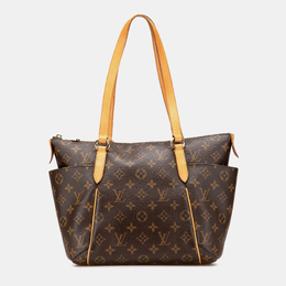 Louis Vuitton: Коричневая сумка-шоппер 