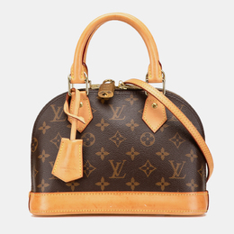 Louis Vuitton: Коричневая сумка  Alma BB