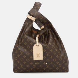 Louis Vuitton: Коричневая сумка 