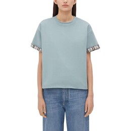 Bottega Veneta: Синяя футболка 