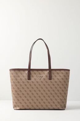 Guess: Бежевая сумка 