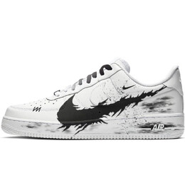 Nike: Чёрные кроссовки  Air Force 1