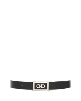 Ferragamo: Ремень  Double Gancini