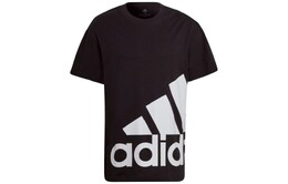 Adidas: Чёрная футболка 