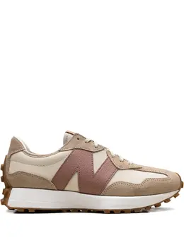 New Balance: Бежевые кроссовки  327