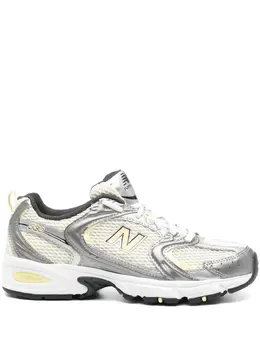 New Balance: Серебристые кроссовки  530