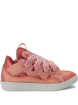 Lanvin: Розовые кроссовки  Curb