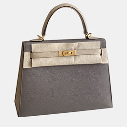 Hermes: Двухцветная сумка  Kelly 25