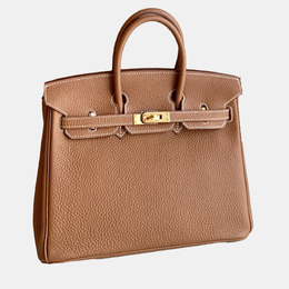 Hermes: Коричневая сумка  Birkin 25