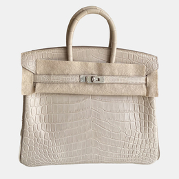Hermes: Белая сумка  Birkin 25