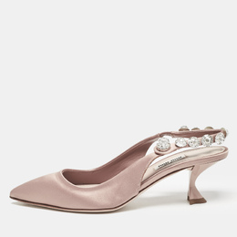 Miu Miu: Бежевые туфли 