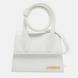 Jacquemus: Белая сумка  Le Chiquito Noeud