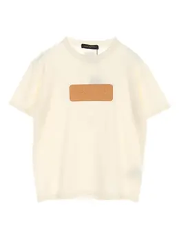 Louis Vuitton Pre-Owned: Белая футболка 