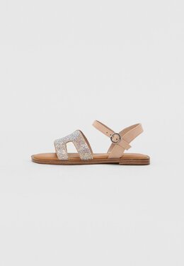 Steve Madden: Серебристые сандалии 