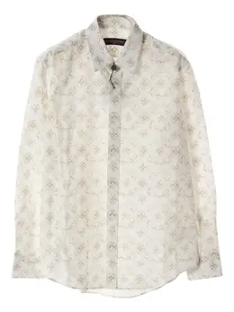 Louis Vuitton Pre-Owned: Рубашка с принтом 