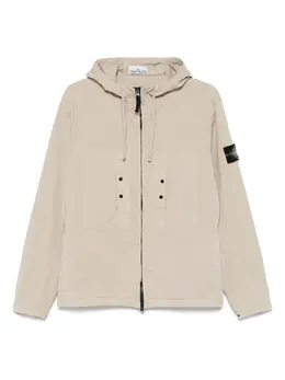 Stone Island: Бежевая куртка  Compass