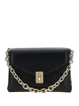 Furla: Чёрная сумка 