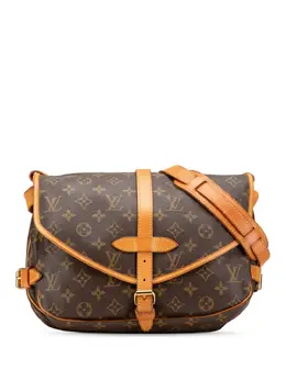 Louis Vuitton Pre-Owned: Коричневая сумка через плечо 