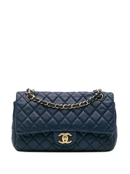 CHANEL Pre-Owned: Голубая сумка 