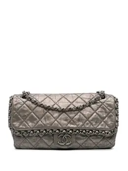 CHANEL Pre-Owned: Серебристая сумка 