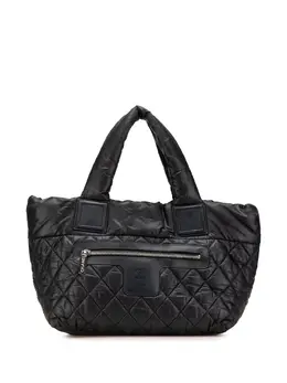 CHANEL Pre-Owned: Чёрная сумка-шоппер 