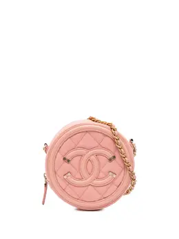 CHANEL Pre-Owned: Розовая сумка через плечо 