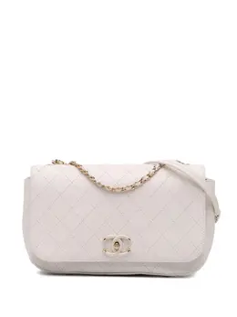CHANEL Pre-Owned: Белая сумка через плечо 