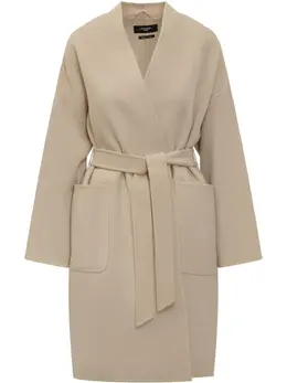 Max Mara: Бежевое пальто 