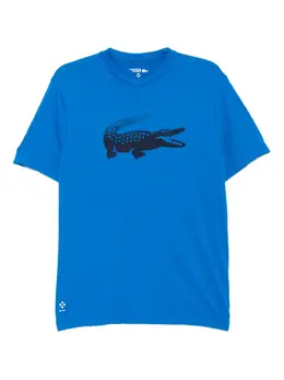 Lacoste: Голубая футболка 
