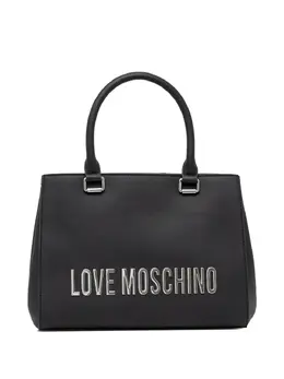 Love Moschino: Чёрная сумка-шоппер 