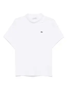 Lacoste: Белое поло 