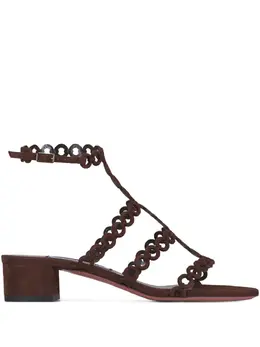 Aquazzura: Коричневые сандалии 