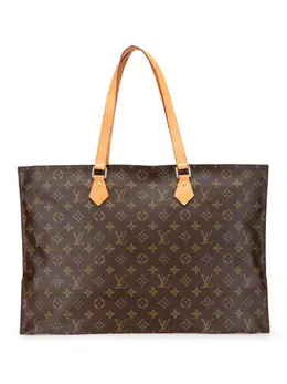 Louis Vuitton Pre-Owned: Коричневая сумка-шоппер 