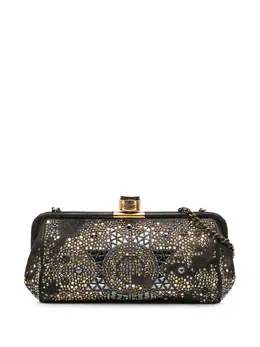 CHANEL Pre-Owned: Чёрный клатч 